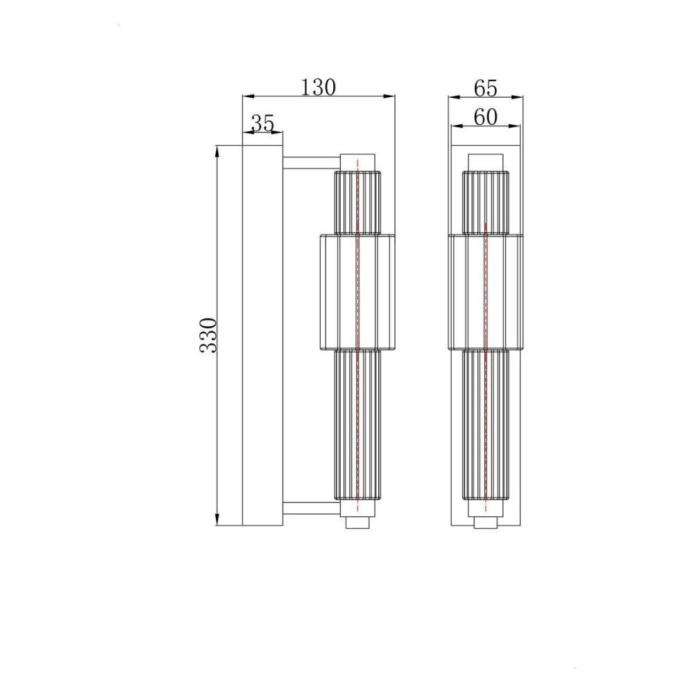 Бра Verticale MOD308WL-L9GN3K