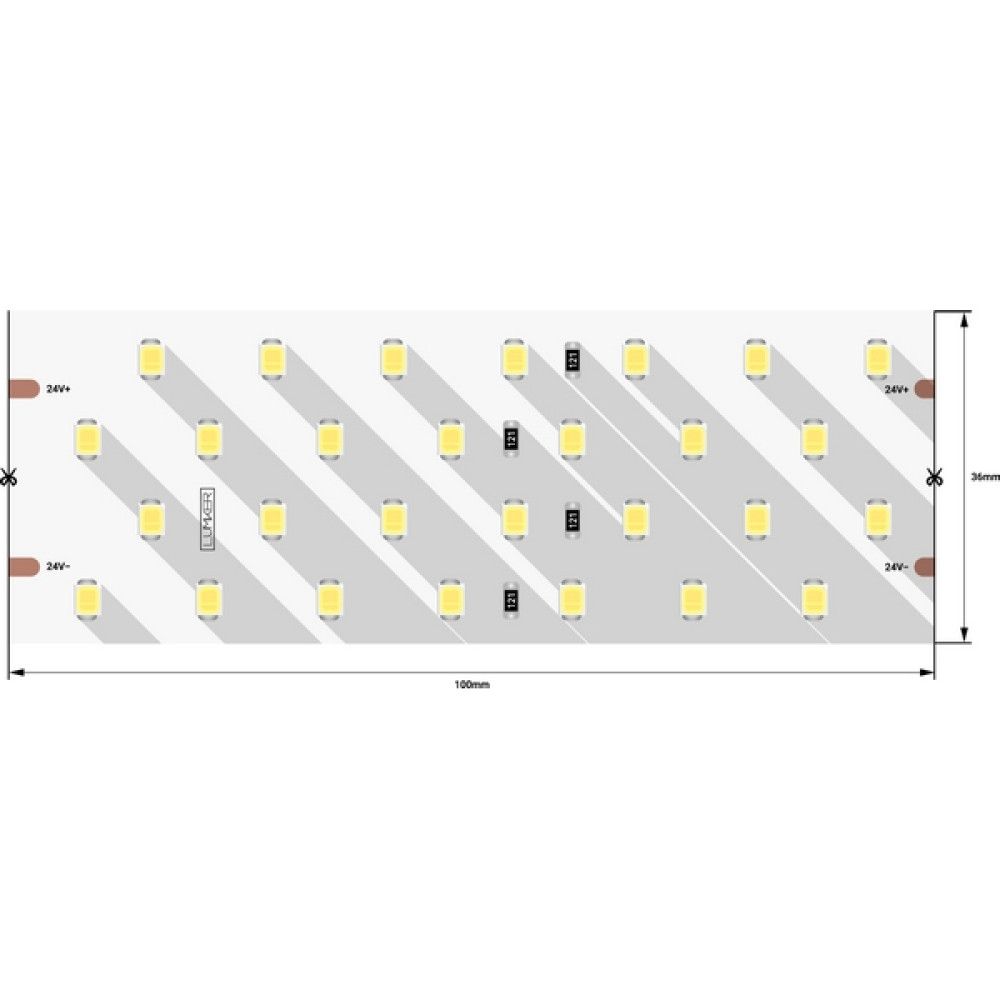 Светодиодная лента LUX DSG2280-24-WW-33