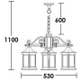 Уличный светильник подвесной 89870S/3 Gb