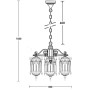 Уличный светильник подвесной DELI S 89970S/3 Bl