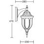 Настенный фонарь уличный GENUYA 92102/04 Bl